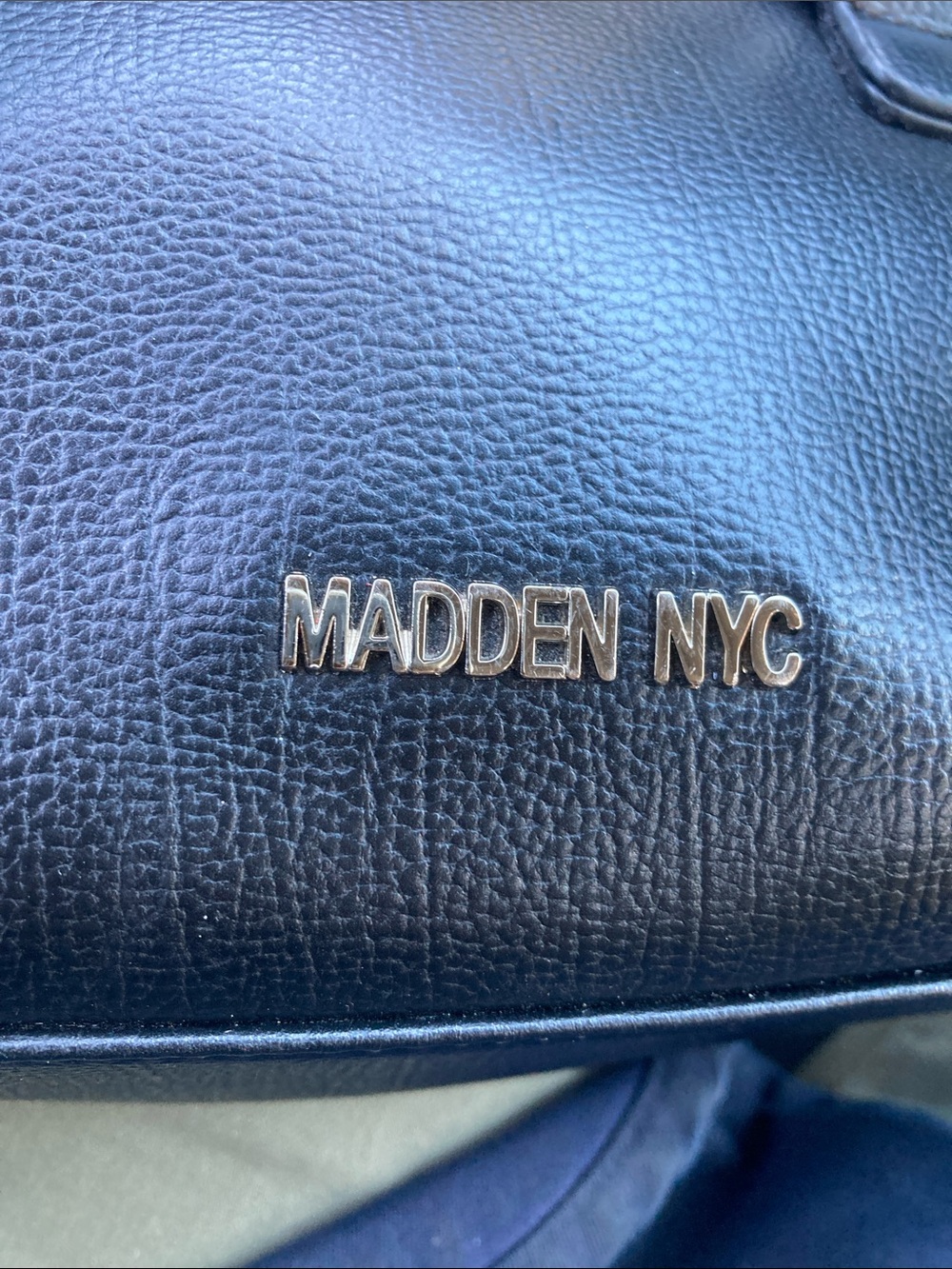 Steve Madden Black Leather Rhinestone Top Handle Bag- As Is - Picture 7 of 14